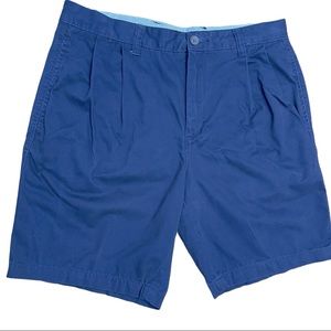 CLUB ROOM MEN’S COTTON SHORTS | 32 WAIST | NAVY BLUE